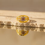 ROSETTE GOLD RING - 22K JEWELLERY