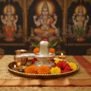 HOLY SHIVLING SILVER IDOL - 925 STERLING SILVER