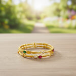 NAVRATNA INFINITY GOLD BANGLES - 22K JEWELLERY