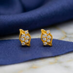 DAILY RADIANCE CZ GOLD STUDS- 22K JEWELLERY
