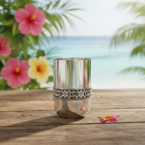 NEERIKA SILVER GLASS - 925 STERLING SILVER