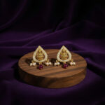 DIVINE TEARDROP GOLD EARRINGS - 22K JEWELLERY