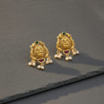 DIVINE CHARM GOLD EARRINGS - 22K JEWELLERY