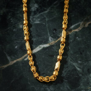 RAJA VEER GOLD CHAIN FOR MEN- 22K JEWELLERY