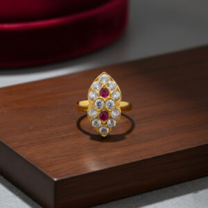SCARLET MAJESTY GOLD RING - 22K JEWELLERY