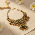 Traditional Temple Gold Choker - 22K Jewellery