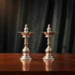 PADMAJYOT SILVER DIYA PAIR- 925 STERLING SILVER