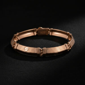 CROWN CREST GOLD BRACELET - 18K JEWELLERY