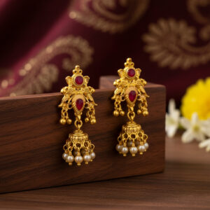 KUMUDINI HERITAGE GOLD JHUMKAS - 22K JEWELLERY