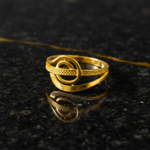 TIMELESS ARC GOLD RING - 22K JEWELLERY