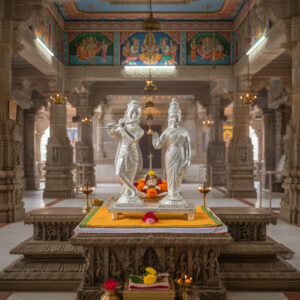 RADHA KRISHNA SILVER IDOL - 925 STERLING SILVER