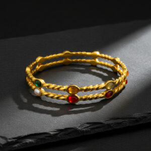 SPECTRUM TWIST GOLD BANGLES - 22K JEWELLERY