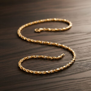 REGAL ARROWLINK GOLD CHAIN FOR MEN- 18K JEWELLERY