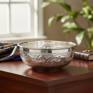 ANNAPURNA SILVER BOWL - 925 STERLING SILVER