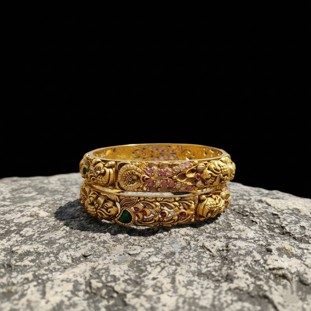 MAHARANI GRACE GOLD BANGLES - 22K JEWELLERY MAHARANI GRACE GOLD BANGLES - 22K JEWELLERY