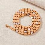 ROSE GOLD RHYTHM CHAIN FOR MEN- 18K JEWELLERY