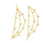 FLORA CASCADE GOLD EAR CHAIN - 22K JEWELLERY