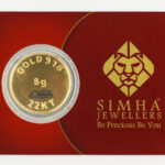 SIMHA 22K (916.7) 8GM GOLD COIN