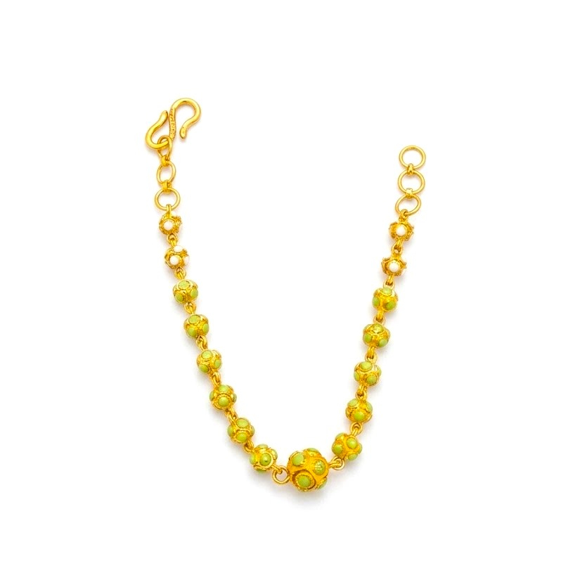 MINT ROYALE BEAD GOLD BRACELET - 22K Jewellery MINT ROYALE BEAD GOLD BRACELET - 22K Jewellery