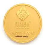 SIMHA 22K (916.7) 24GM GOLD COIN