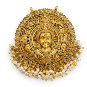 GREEN MIST GOLD NECKLACE - 22K JEWELLERY