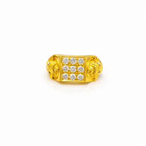 ROYAL TUSKER MEN'S GOLD RING - 22K JEWELLERY