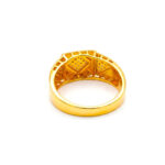 KINGSTONE SQUARE MEN'S GOLD RING - 22K JEWELLERY