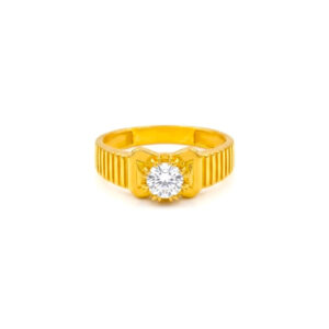 VERTEX BAND MEN'S GOLD RING - 22K JEWELLERY