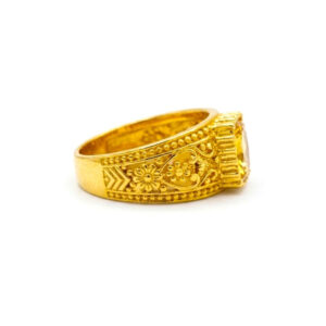 SOLAR FLARE MEN'S GOLD RING - 22K JEWELLERY