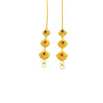 SCARLET BLOOM TEMPLE GOLD MATTAL - 22K JEWELLERY