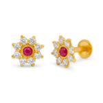 TWINKLE SPARK CZ GOLD STUDS- 22K JEWELLERY