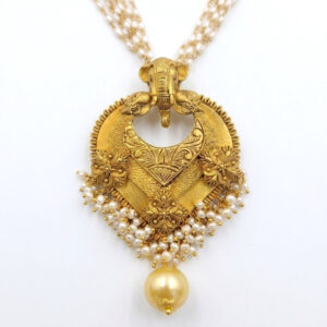 GAJA PEARL HERITAGE GOLD NECKLACE - 22K JEWELLERY