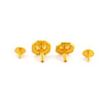 SOLAR GLEAM CZ GOLD STUDS- 22K JEWELLERY