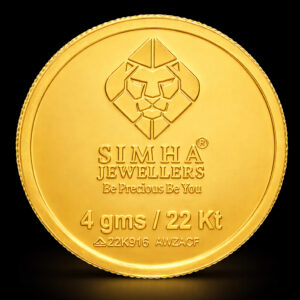 SIMHA 22K (916.7) 4GM GOLD COIN