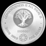 SIMHA MMTC ADI SHANKARACHARYA 31.10GM SILVER COIN