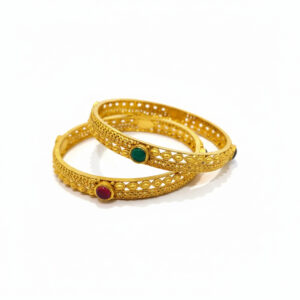 HERITAGE AZURE GOLD BANGLES - 22K JEWELLERY
