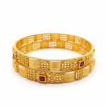 IMPERIAL PATTERN GOLD BANGLES - 22K JEWELLERY