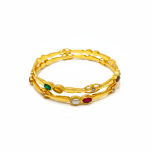NAVRATNA INFINITY GOLD BANGLES - 22K JEWELLERY