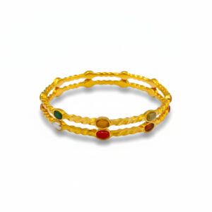 SPECTRUM TWIST GOLD BANGLES - 22K JEWELLERY
