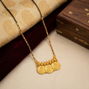 LAKSHMI COIN GOLD MANGALSUTRA- 22K JEWELLERY