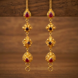 HERITAGE TEARDROP GOLD MATTAL - 22K JEWELLERY