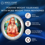 SIMHA MMTC ADI SHANKARACHARYA 31.10GM SILVER COIN