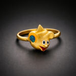 SMILEY SPLASH KIDS GOLD RING - 22K JEWELLERY