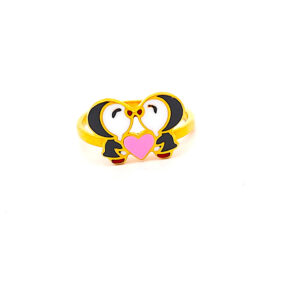 PENGUIN CHARM KIDS GOLD RING - 22K JEWELLERY