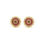 RANI CHAKRA GOLD EARRINGS - 22K JEWELLERY