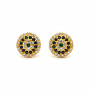 ROYAL CIRCLE GOLD EARRINGS - 22K JEWELLERY