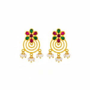 RAJIKA CHAKRA GOLD DANGLERS- 22K JEWELLERY