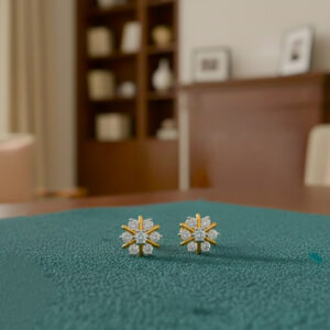 SNOWFLAKE DIAMOND STUDS - 18K JEWELLERY