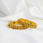 RAJWADI PAISLEY GOLD BANGLE - 22K JEWELLERY