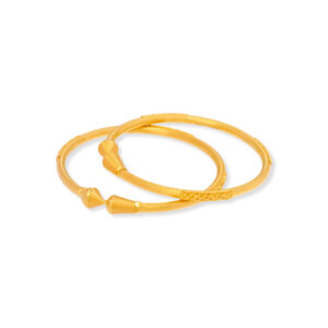 TWIN KNOT GOLD BANGLE - 22K JEWELLERY